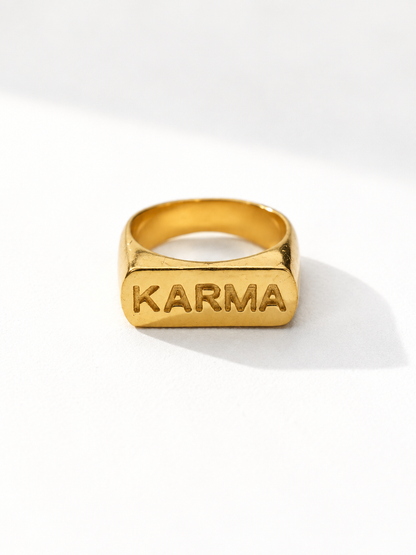 Karma Signet Ring
