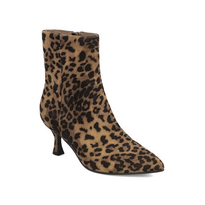 MIA Vegan Suede Pointed Toe Ankle Boot