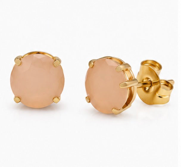 TOVA Basics Studs Gold Tone Crystal Earring