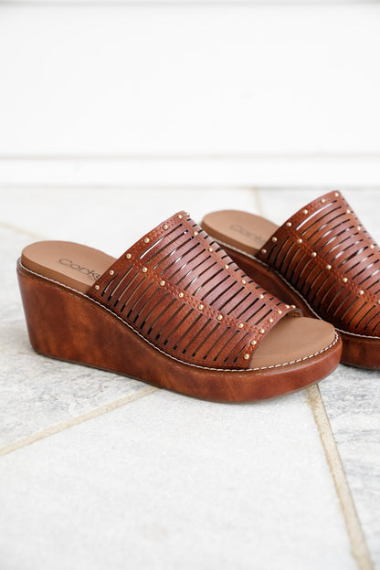 Corky's Much Better Studded Cutout Slide Wedge Sandal
