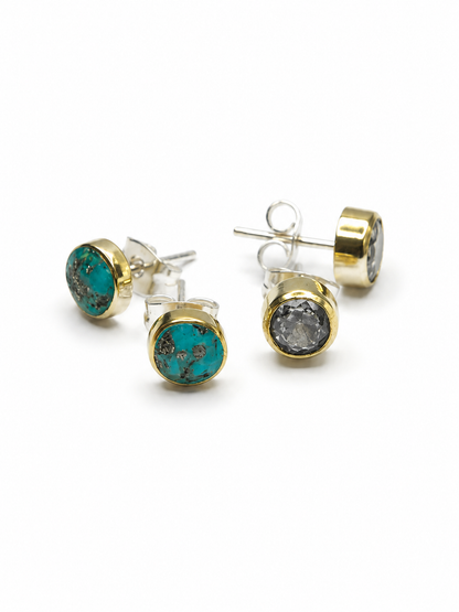 BOHO SOL Brass Dainty Stud