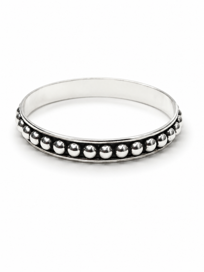 BOHO SOL Sterling Silver Ball Bangle