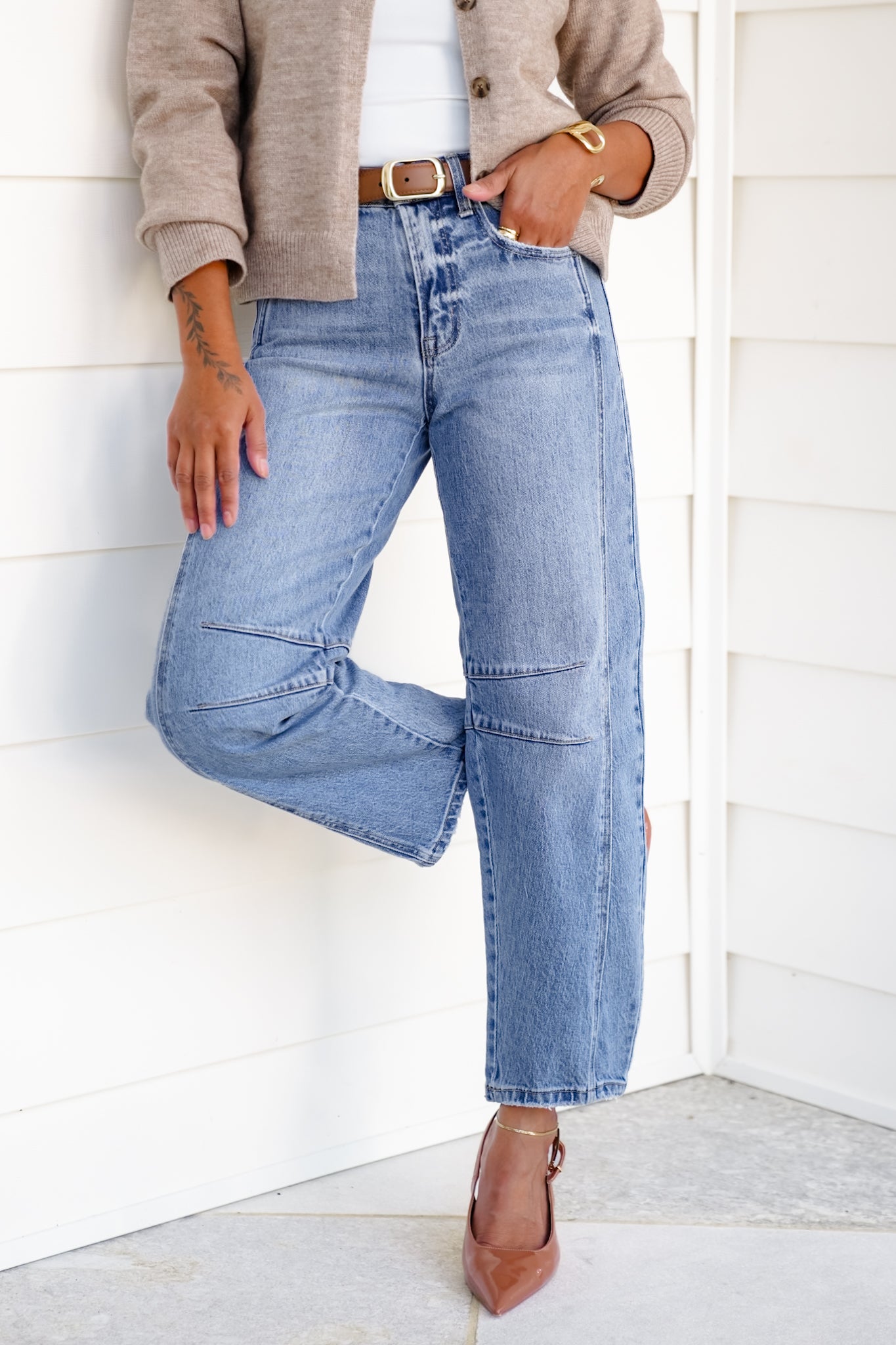 Restock! Vervet The Victoria High Rise Medium Wash Barrel Jeans