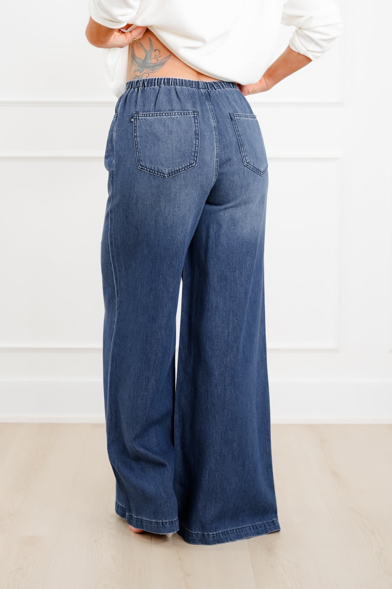 Judy Blue High Rise Dark Wash Palazzo Jeans