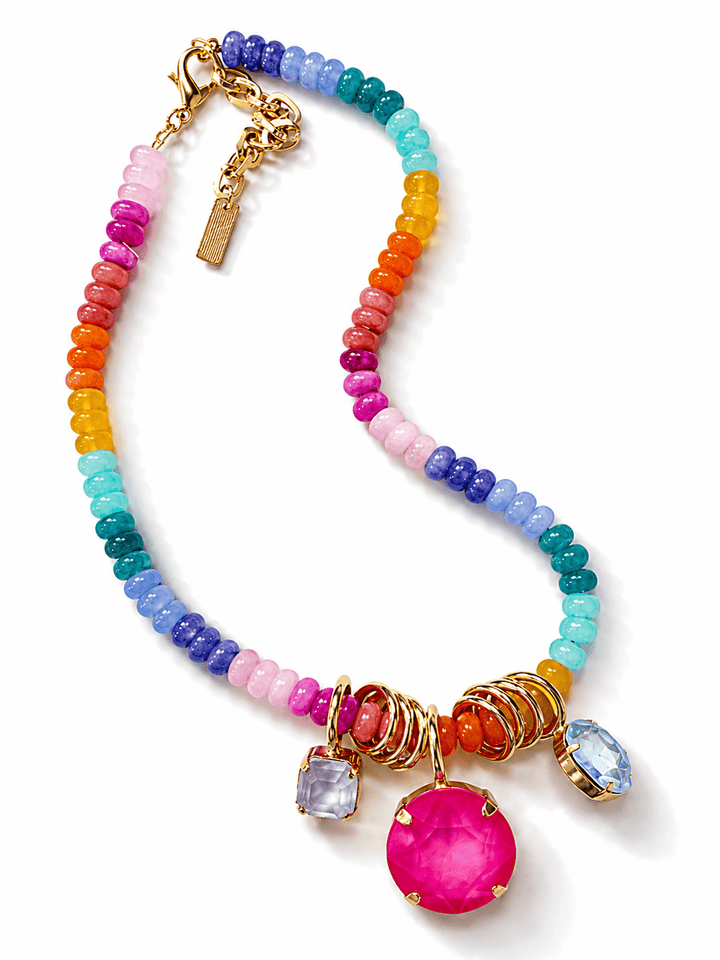 TOVA Mckinney Gold Plated Crystal Necklace in Fairy Dust