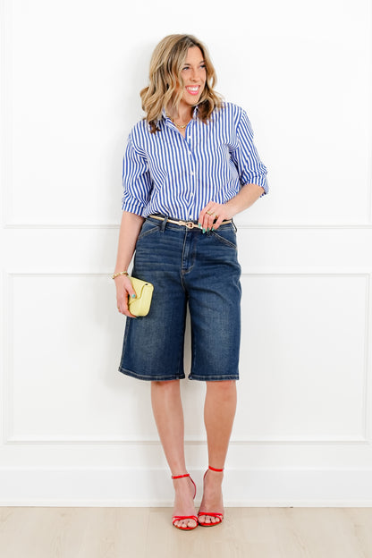 Judy Blue Dark Wash Jort