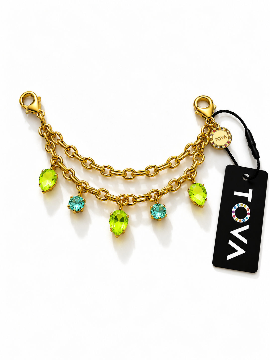 TOVA Sneaker Chain In Electric Yellow/Mint