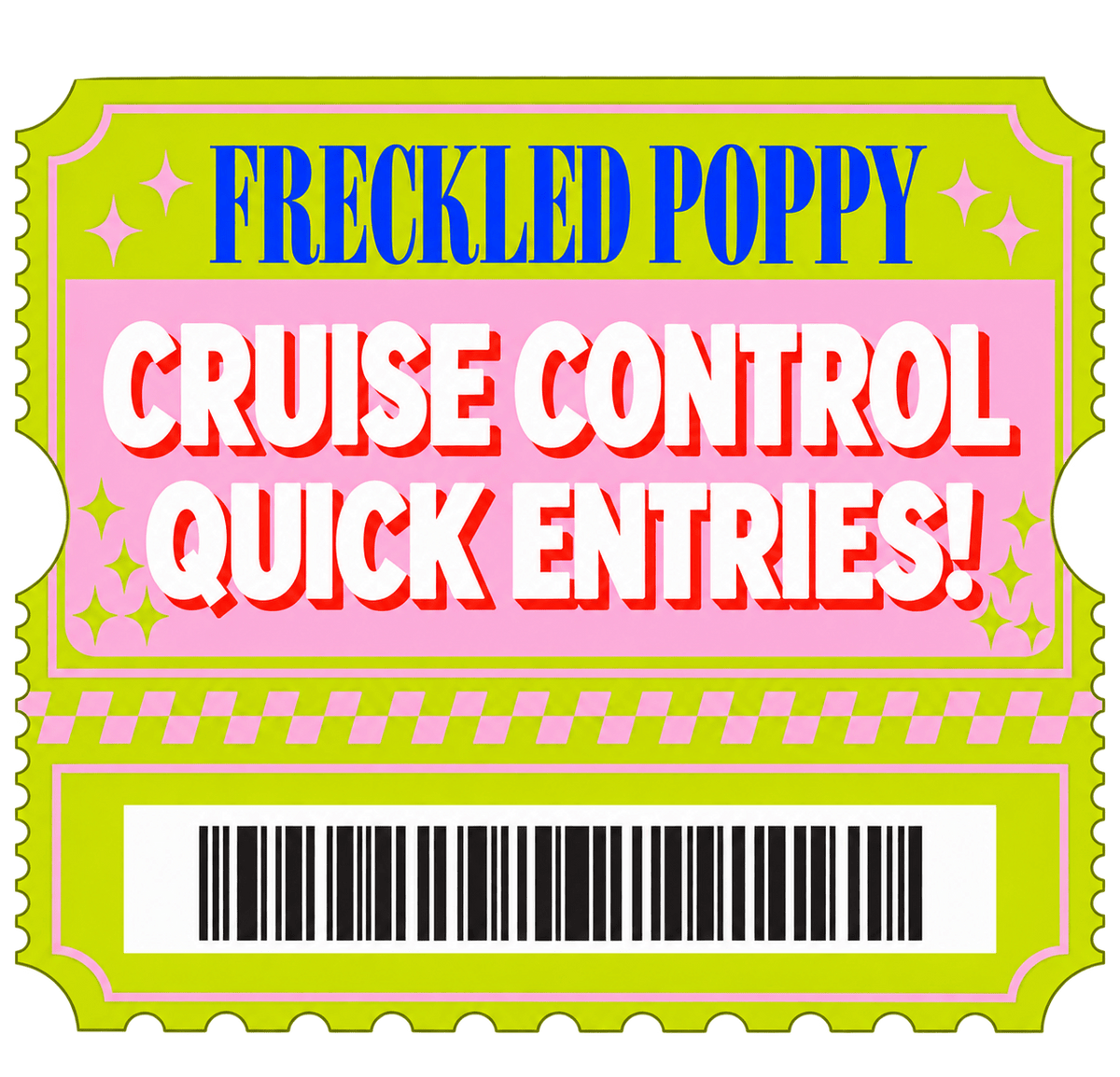 25,000 Cruise Control Quick Entries - Freckled Poppy