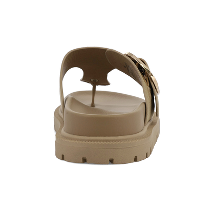 MIA Vegan Suede Buckle Thong Sandal