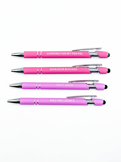RESTOCK & NEW OPTIONS! Snarky Pens (Multiple Options)
