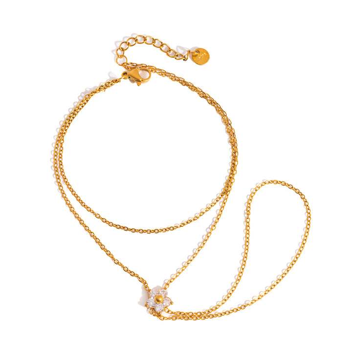 Double Layer Dainty Finger Bracelet