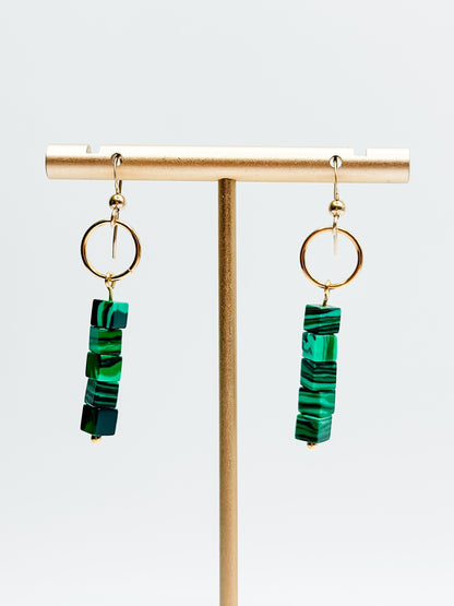 Love, Poppy Dangle Stone Earring (Multiple Colors)