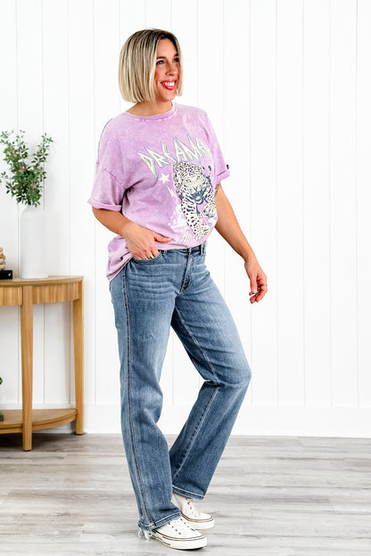 Judy Blue Holla Back Medium Wash Cell Phone Pocket Straight Leg Jeans