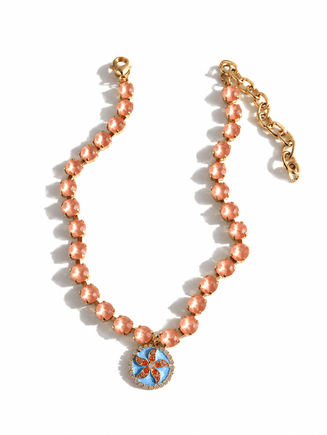 SIENNA Tova Crystal Starfish Pendant Necklace - Freckled Poppy