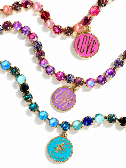 TOVA Love Token Anklet - Freckled Poppy