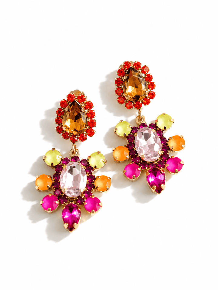 SIENNA by Tova Fiesta Crystal Earrings - Freckled Poppy