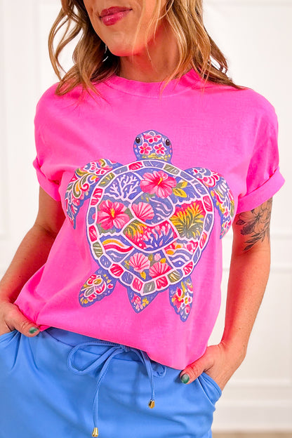 Plus/Reg Short Sleeve "Sea Turtle" Graphic Tee