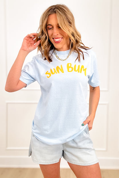 Plus/Reg Short Sleeve Chambray "Sun Bum" Graphic Tee