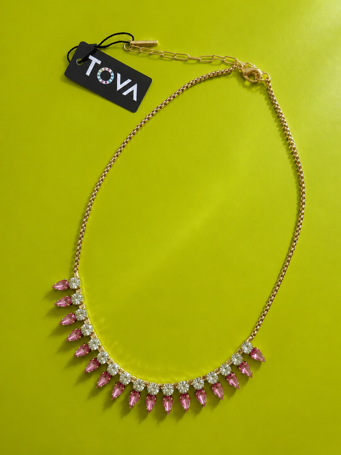 TOVA Starlina Pear Cut Crystal Necklace