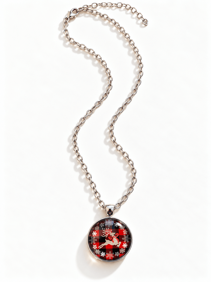 Jolly Reindeer Necklace - Freckled Poppy
