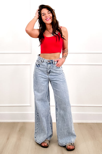 Door Buster! Zenana Double Layered Spaghetti Bra Cami