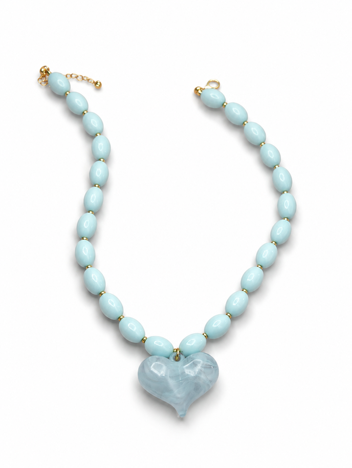 Gemelli Light Blue Roxie Necklace