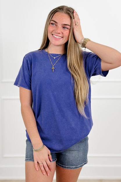 Door Buster! Zenana Washed Short Sleeve Top