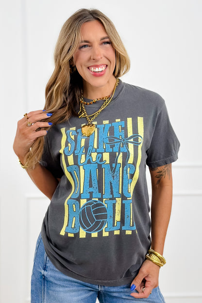 Plus/Reg Short Sleeve "Spike The Dang Ball" Volleyball Graphic Tee