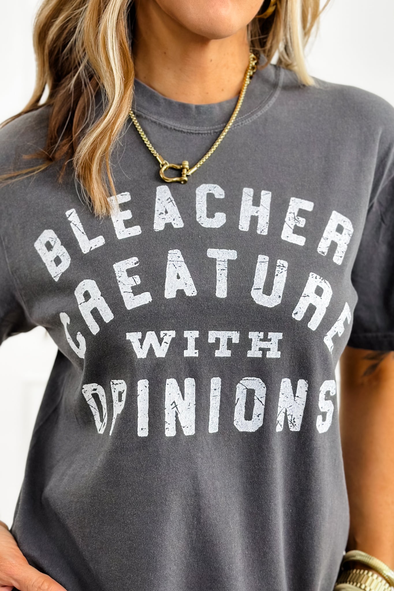 Plus/Reg Short Sleeve "Bleacher Creature" Graphic Tee