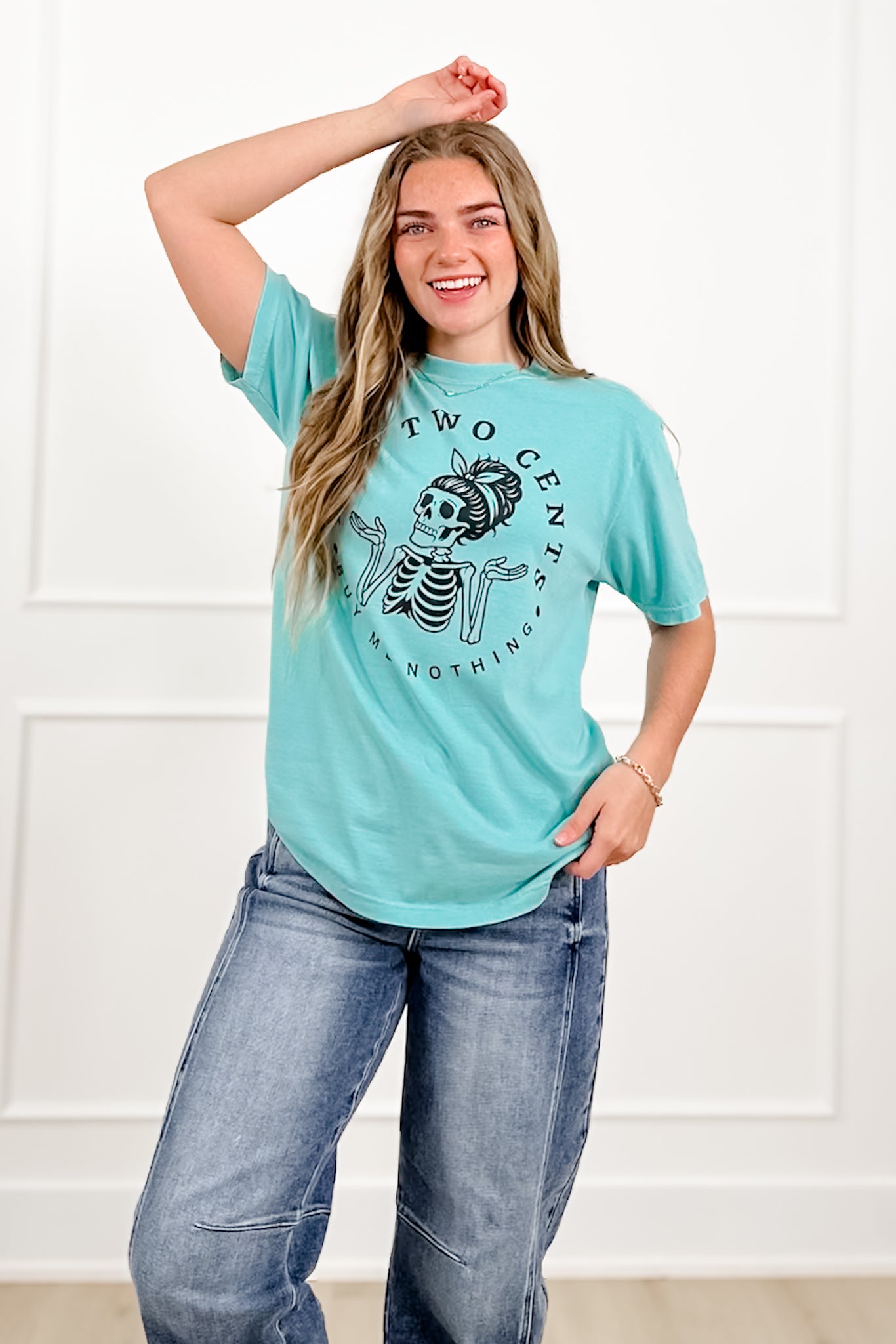 Plus/Reg Short Sleeve "Your Two Cents..." Graphic Tee