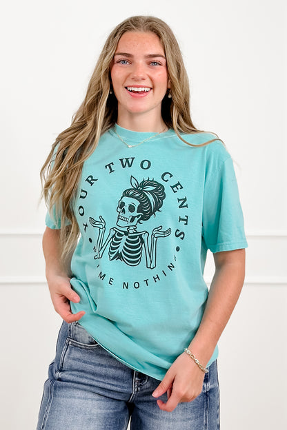 Plus/Reg Short Sleeve "Your Two Cents..." Graphic Tee