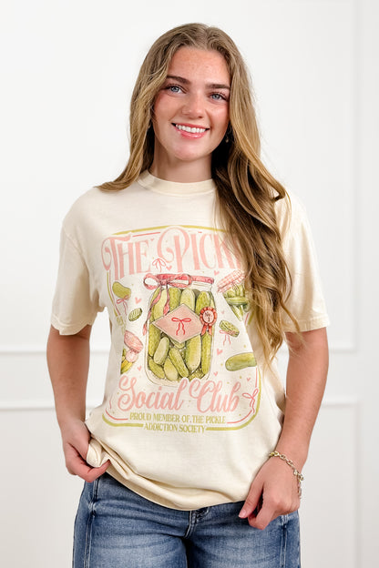 Plus/Reg Short Sleeve "The Pickle Social Club" Graphic Tee