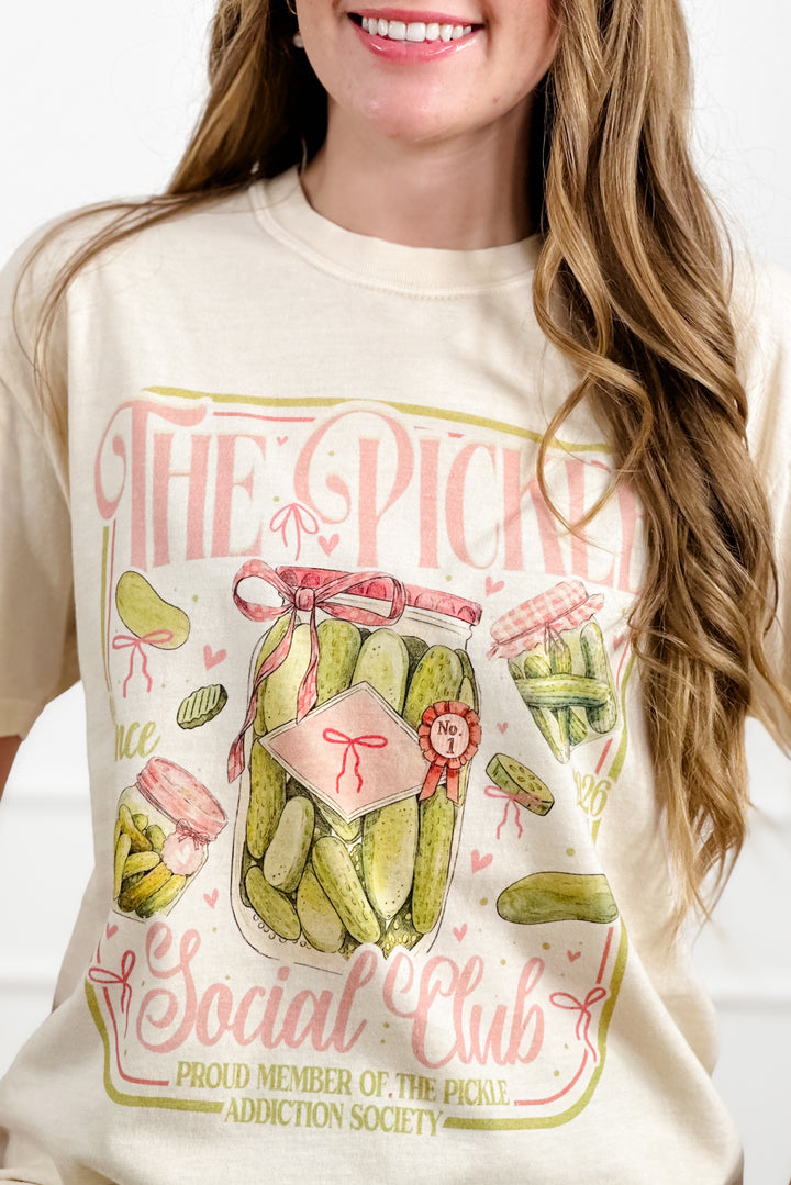Plus/Reg Short Sleeve "The Pickle Social Club" Graphic Tee