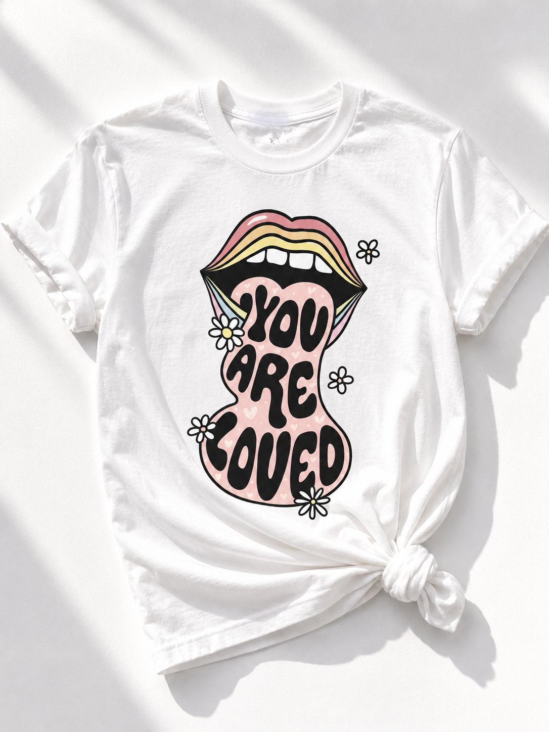 Plus/Reg Short Sleeve "You Are Loved" Graphic Tee