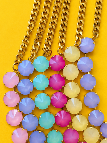 TOVA Mini Sofia Gold Plated Opal Necklace