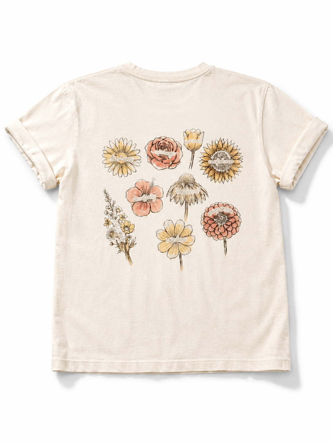 Plus/Reg Short Sleeve Inspiring Flowers Graphic Tee