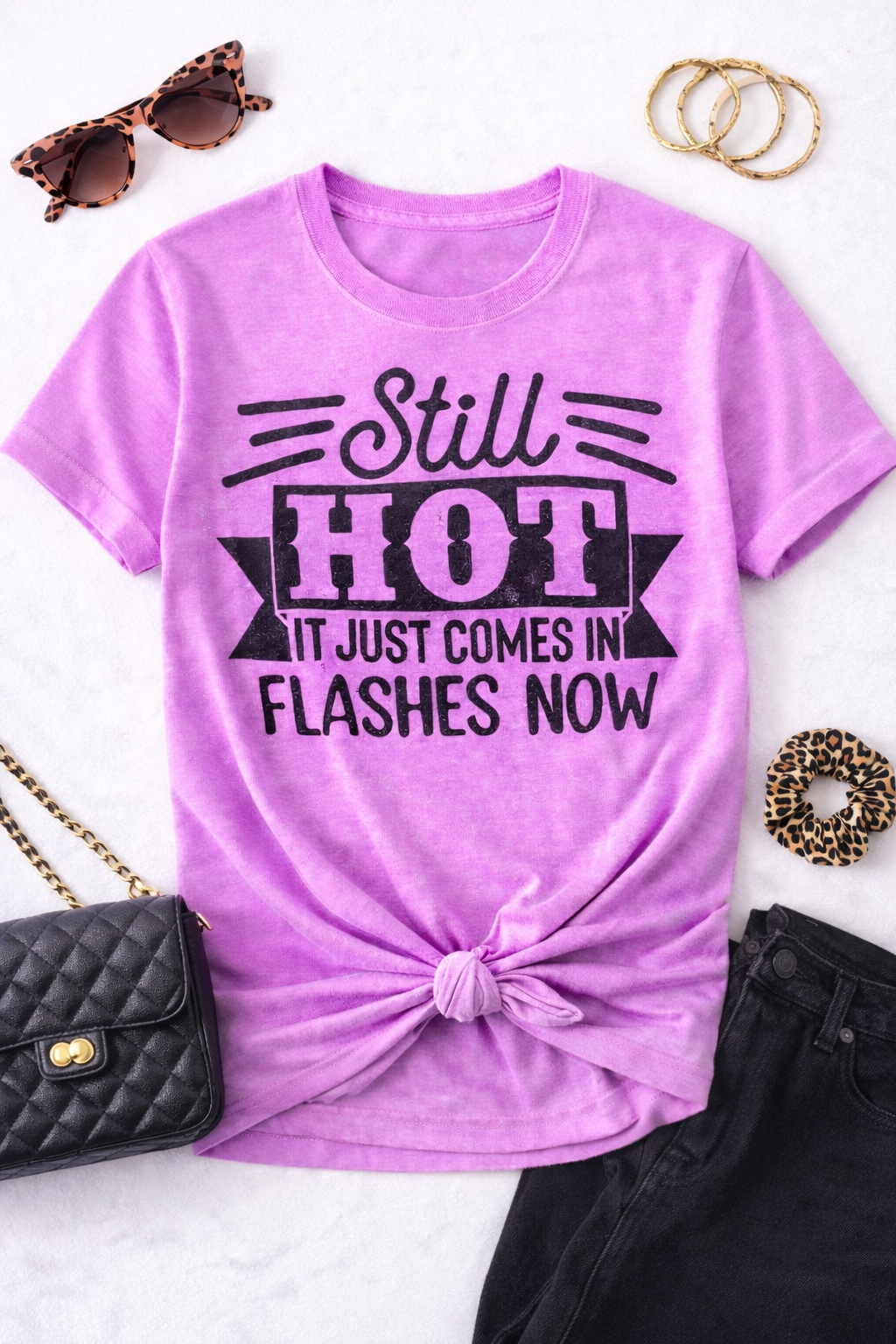 Plus/Reg Short Sleeve "Still Hot..." Graphic Tee