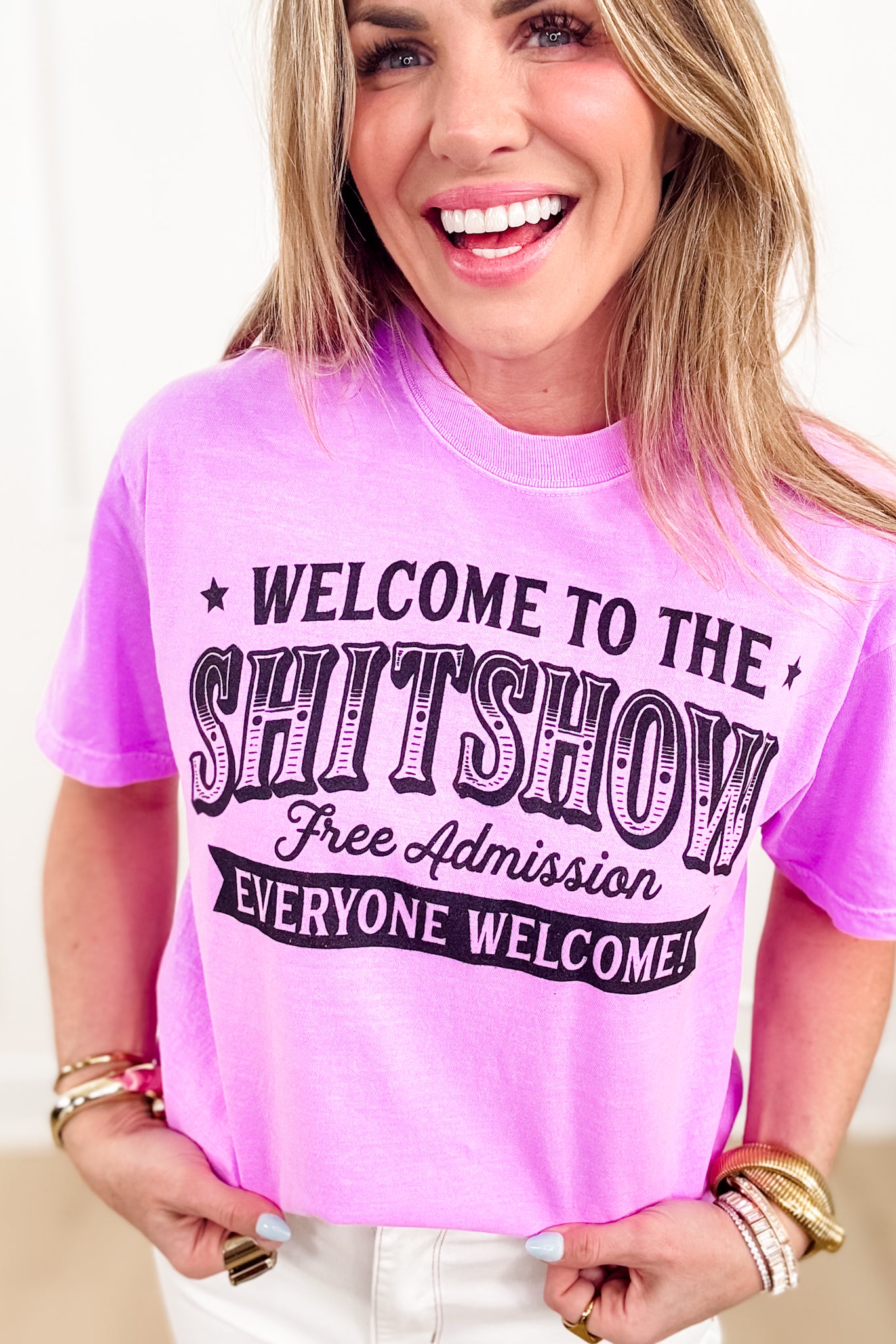 Plus/Reg Short Sleeve "Welcome To The Shit Show" Graphic Tee