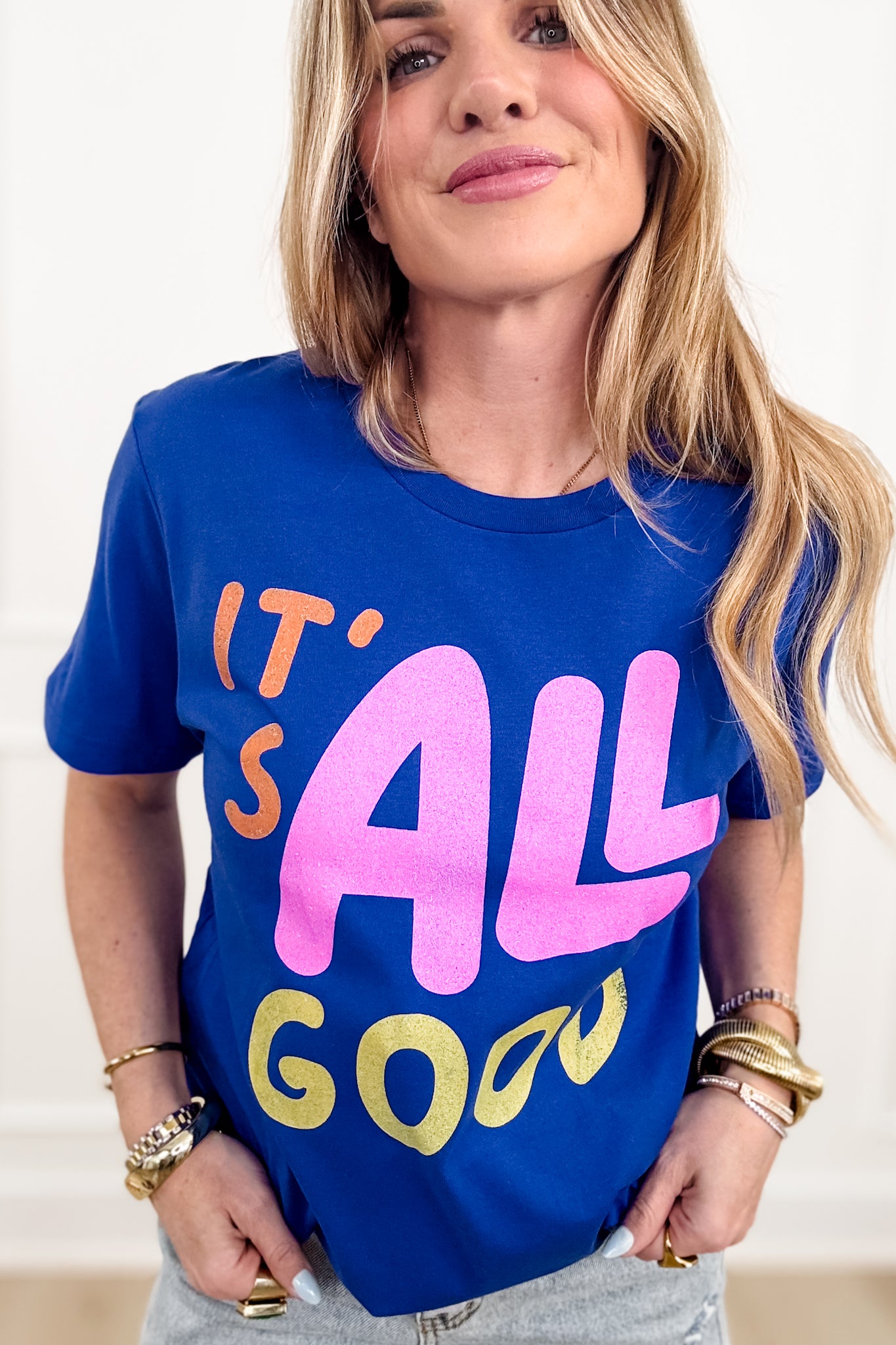 Plus/Reg Short Sleeve "It's All Good" Graphic Tee