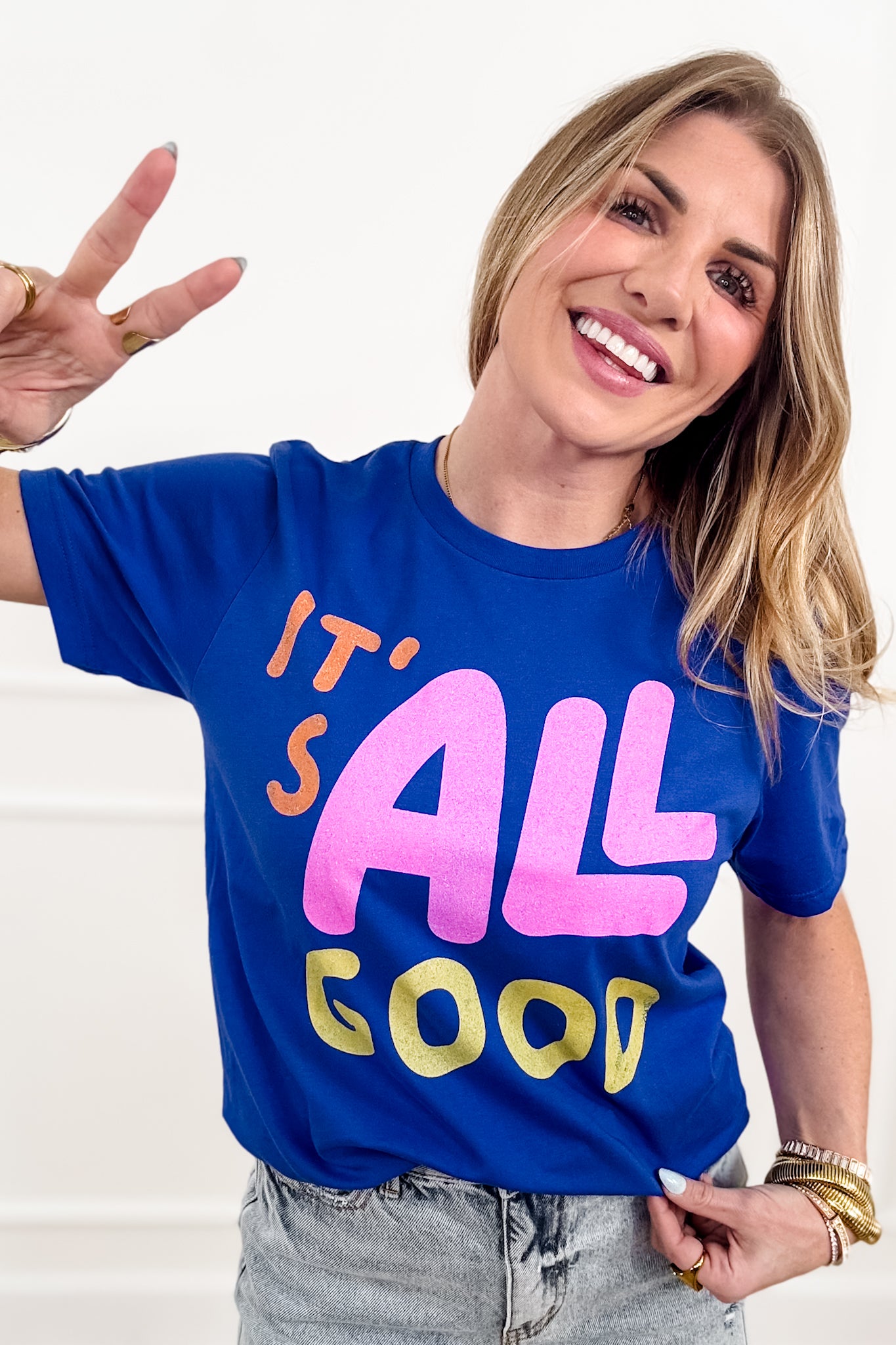 Plus/Reg Short Sleeve "It's All Good" Graphic Tee