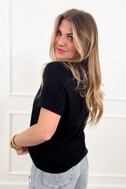 Plus/Reg Short Sleeve V Neck "Better Days Are On The Way" Graphic Tee