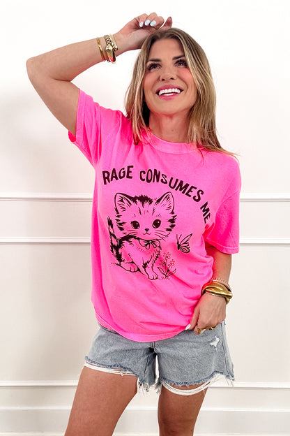 Plus/Reg Short Sleeve "Rage Consumes Me" Graphic Tee