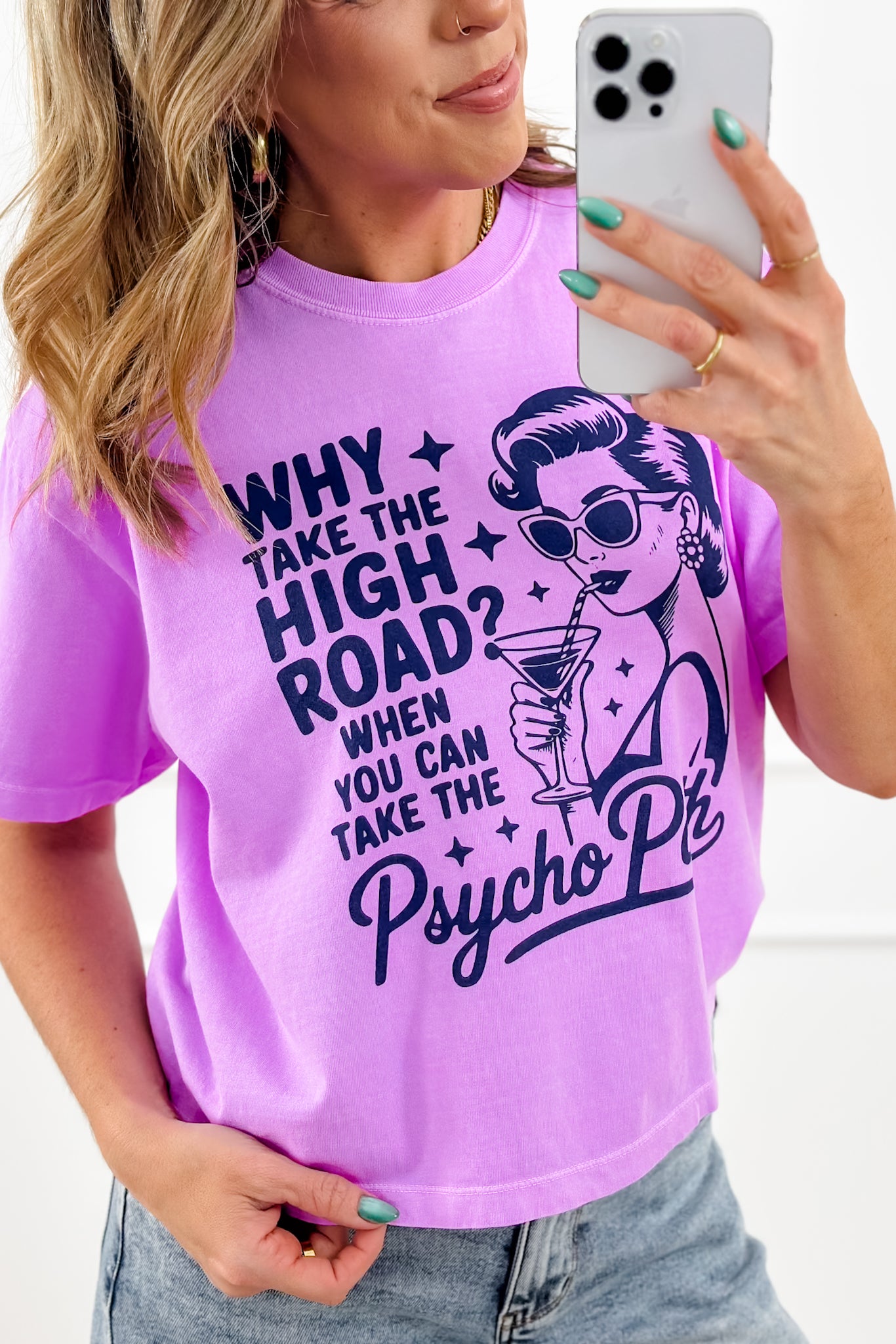 Plus/Reg Short Sleeve "Psycho Path" Graphic Tee