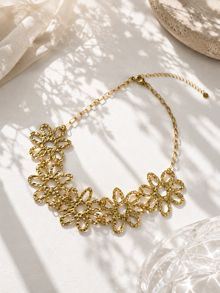 Gold Flower Necklace
