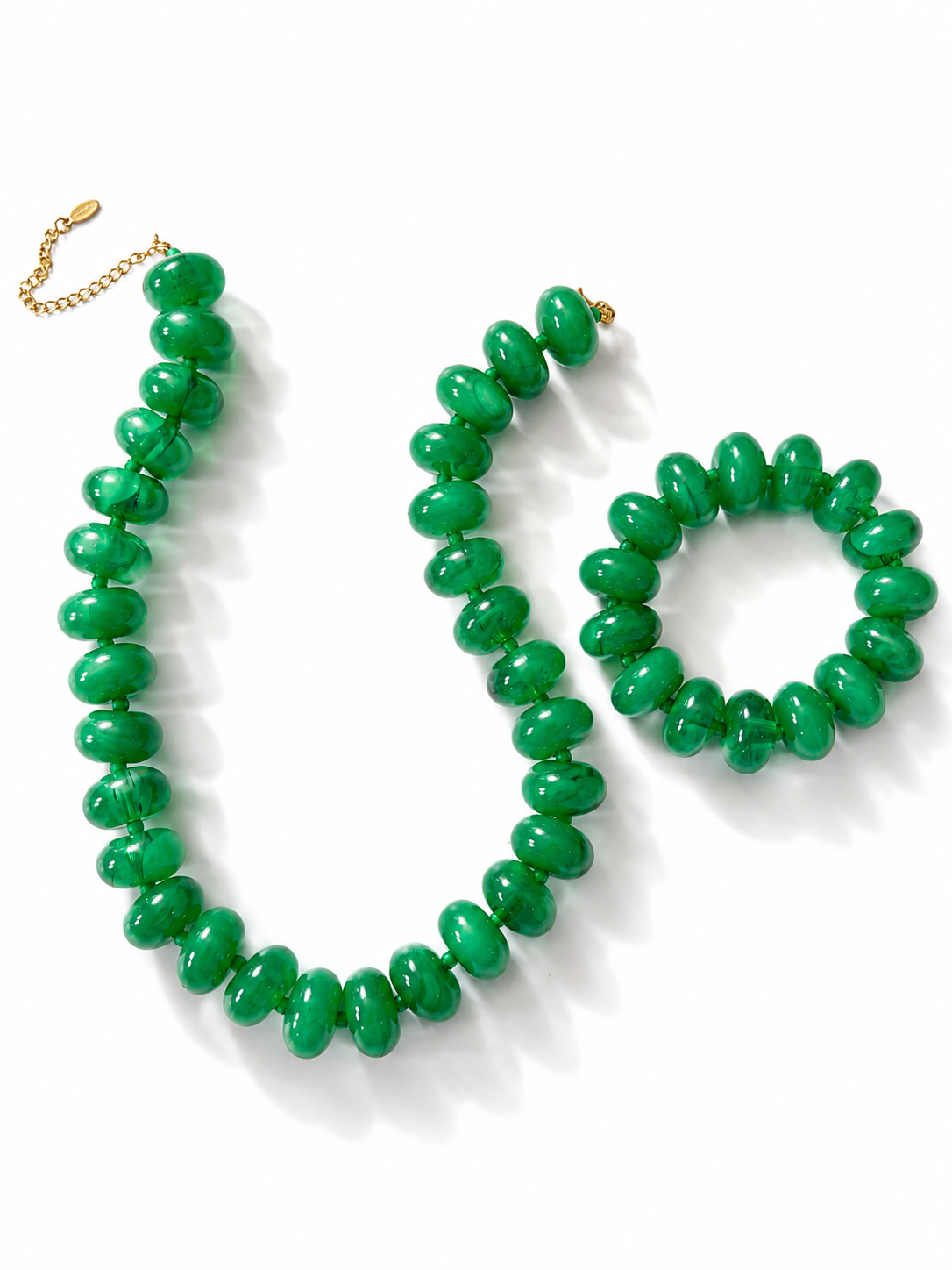 Treasure Jewels Beaded Necklace and Bracelet Set
