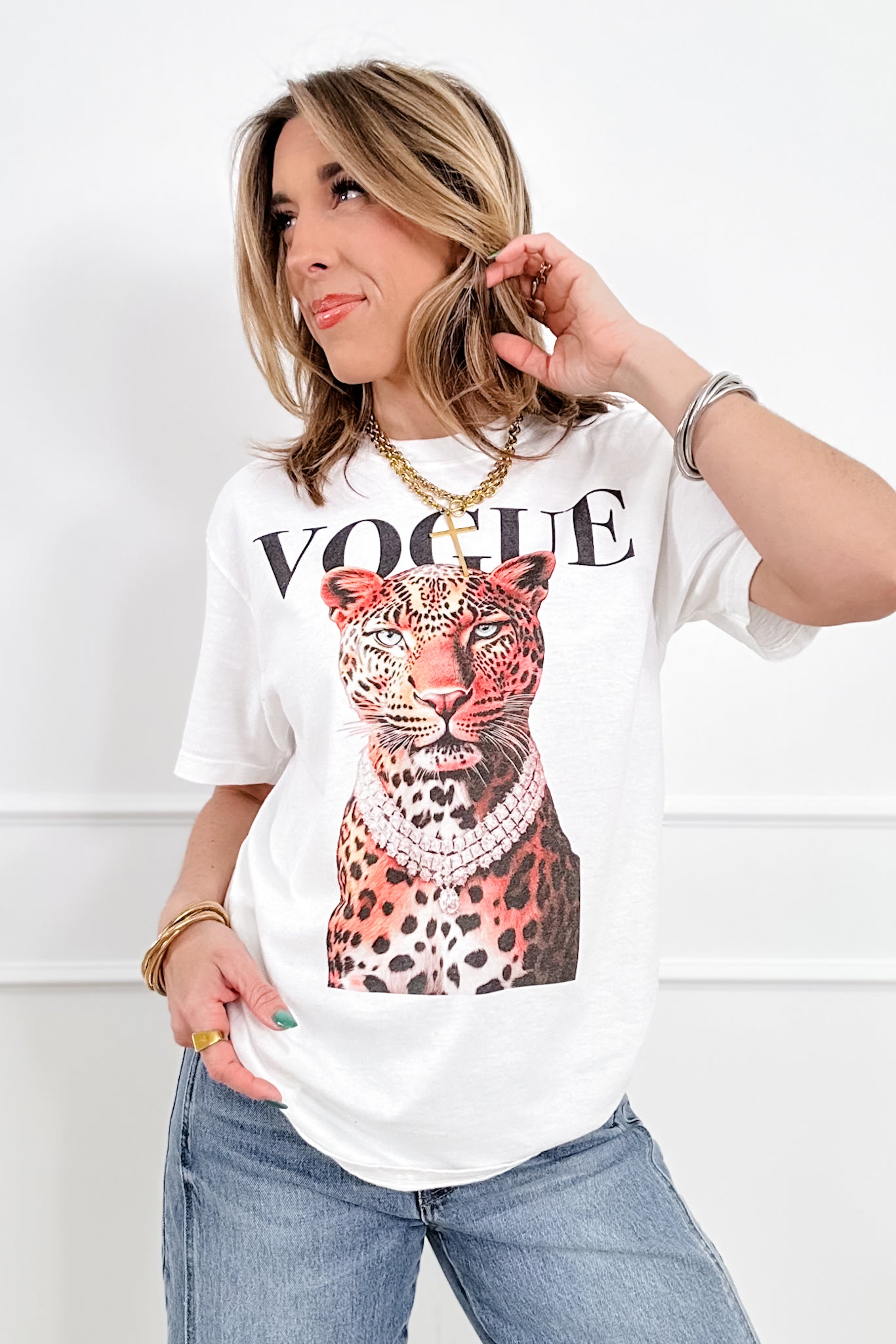 Plus/Reg Short Sleeve "Vogue" Graphic Tee