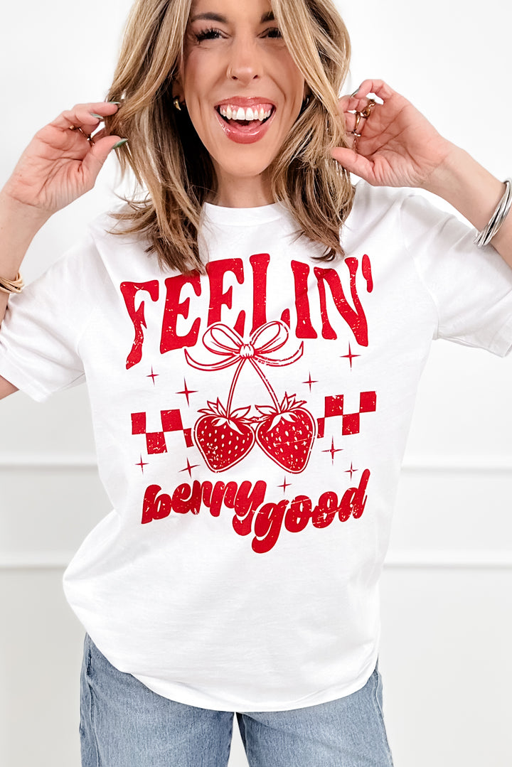 Plus/Reg Short Sleeve "Feelin Berry Good" Graphic Tee