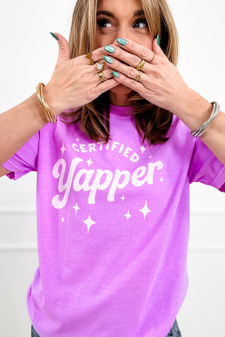 Plus/Reg Short Sleeve "Certified Yapper" Graphic Tee