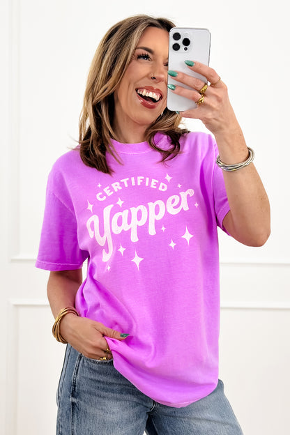 Plus/Reg Short Sleeve "Certified Yapper" Graphic Tee