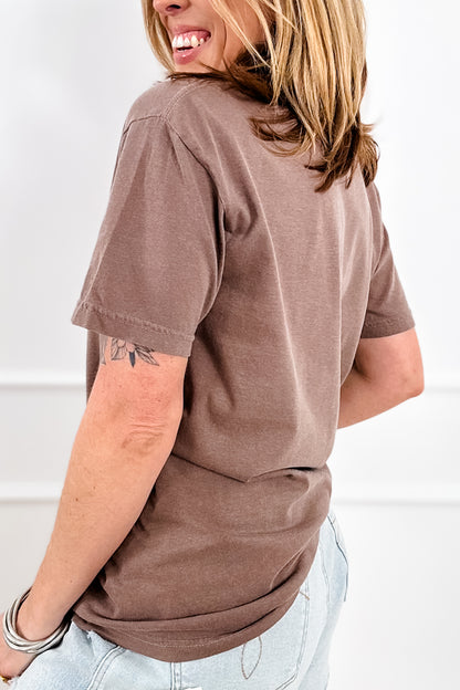 Plus/Reg Short Sleeve Espresso "Off To Cause a Kerfuffle" Graphic Tee